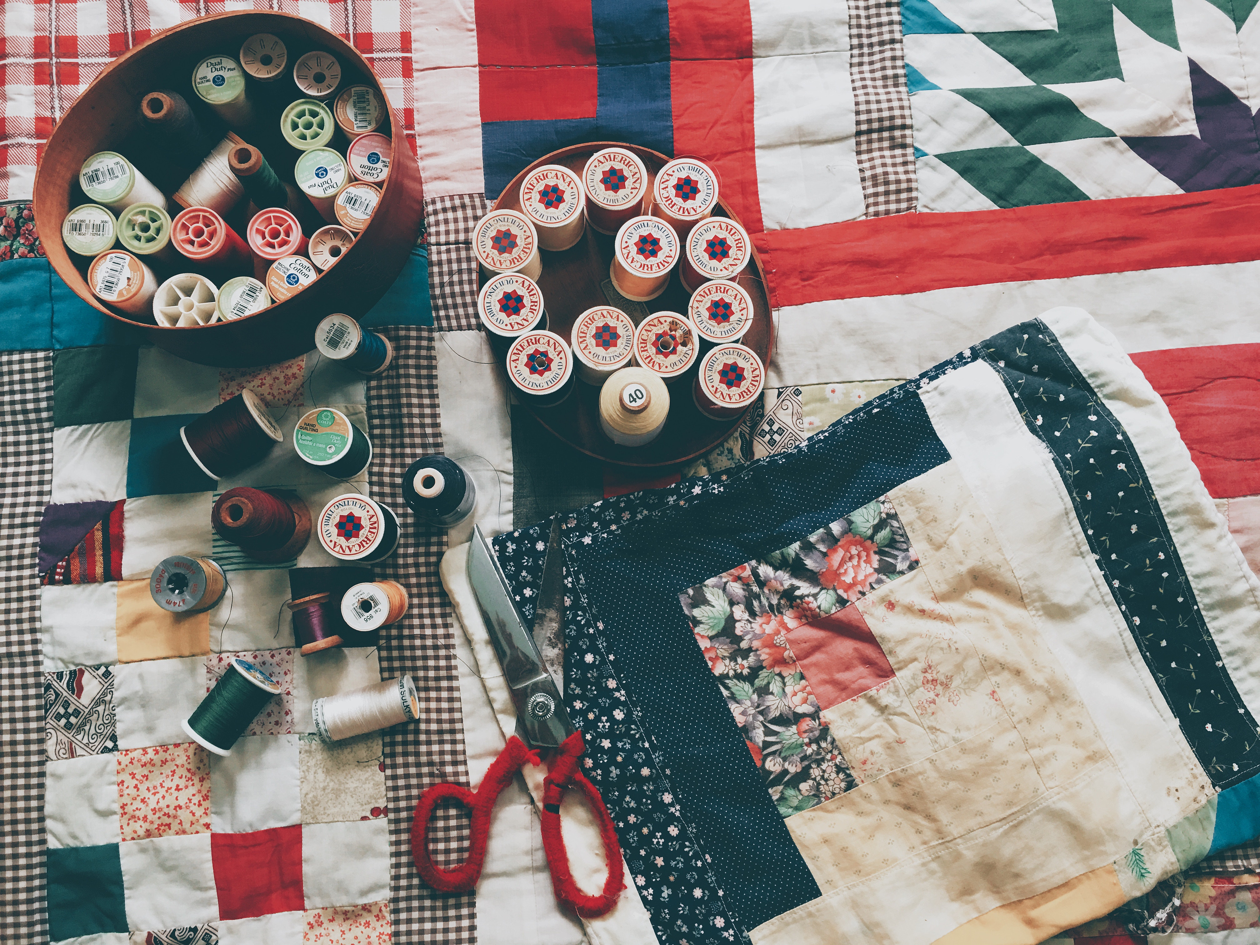 Crazy Quilt, sy en börs, Workshop