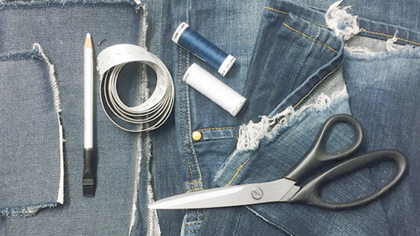Jeans Remake, boro - sashiko NY