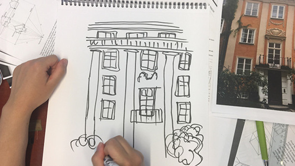 Skissa & måla arkitektur och inredning