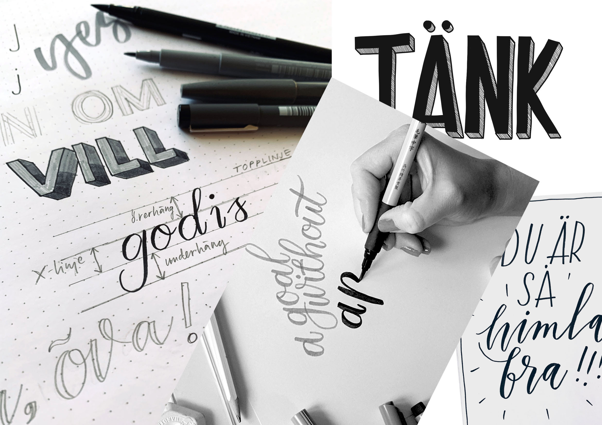 Lettering - kreativ handtextning, NYHET!