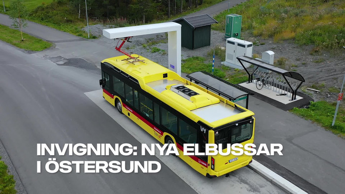 Invigning: Nya elbussar i Östersund