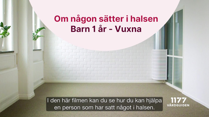 Om n�gon s�tter i halsen - 1177 V�rdguiden